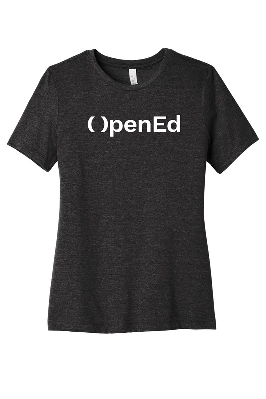 Simple Open Ed Logo Ladies Tee