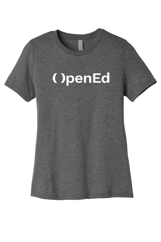Simple Open Ed Logo Ladies Tee